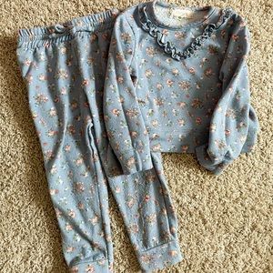 Two piece floral outfit